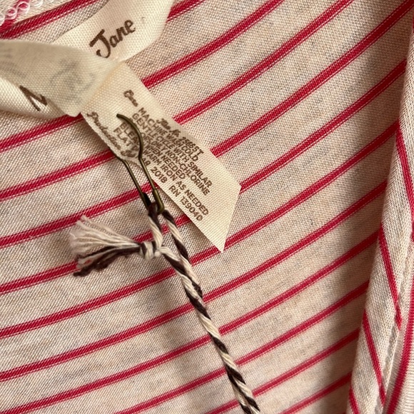 Matilda Jane - Women’s Red Striped Baby Doll Tank Top Size Medium - Picture 5 of 9